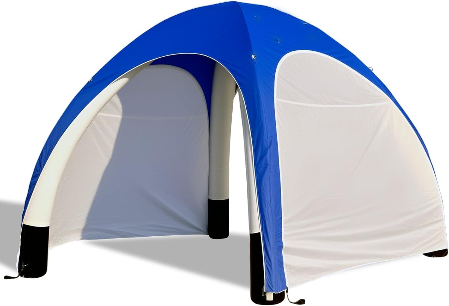 Inflatable Shade Air Canopy Tent – 10x10Ft Outdoor UV Protection Sun Shelter with 2 Removable Side Panels,Stakes & Sandbags,Air Pump,– for Outdoor Promotions,Marketing Events,Trade Shows（Blue）