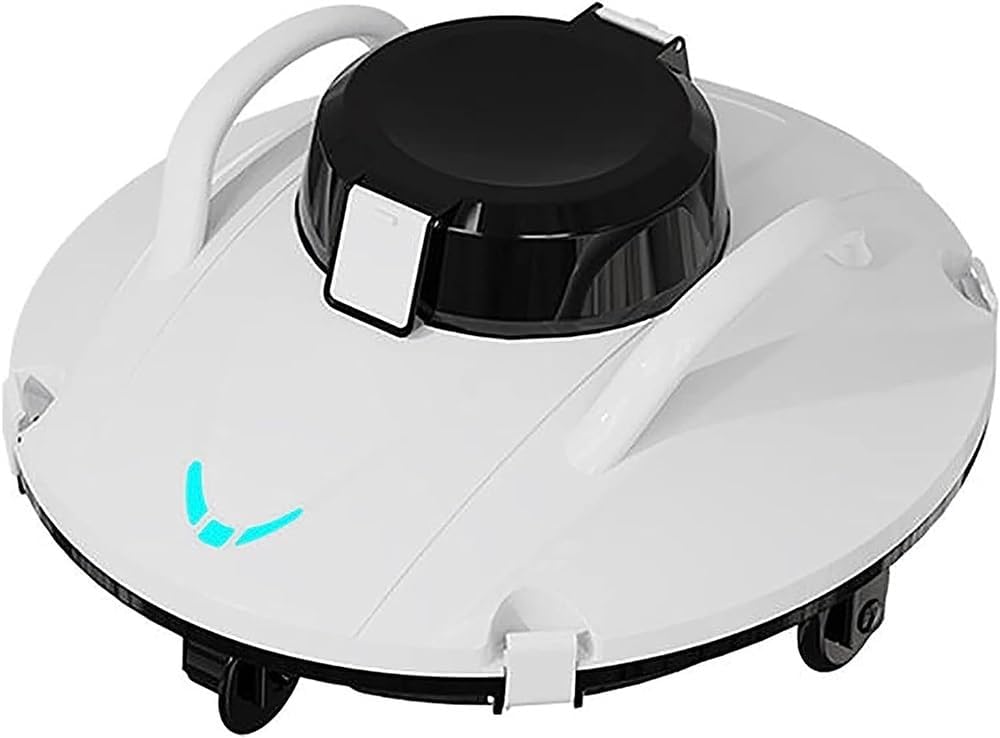 Cordless Pool Vacuum Cleaner, Robotic Pool Cleaner, Self-Parking, with 140 Mins Maximum Runtime, Pool Vacuum for Above/In Ground Flat Pool Up to 1200 Sq Ft