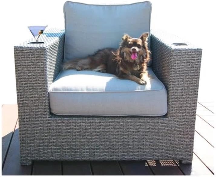 Century Modern Outdoor Fire Pit for Outdoor Home Garden Backyard Fireplace [CM-1068] (6 Pc Fire Pit Set)