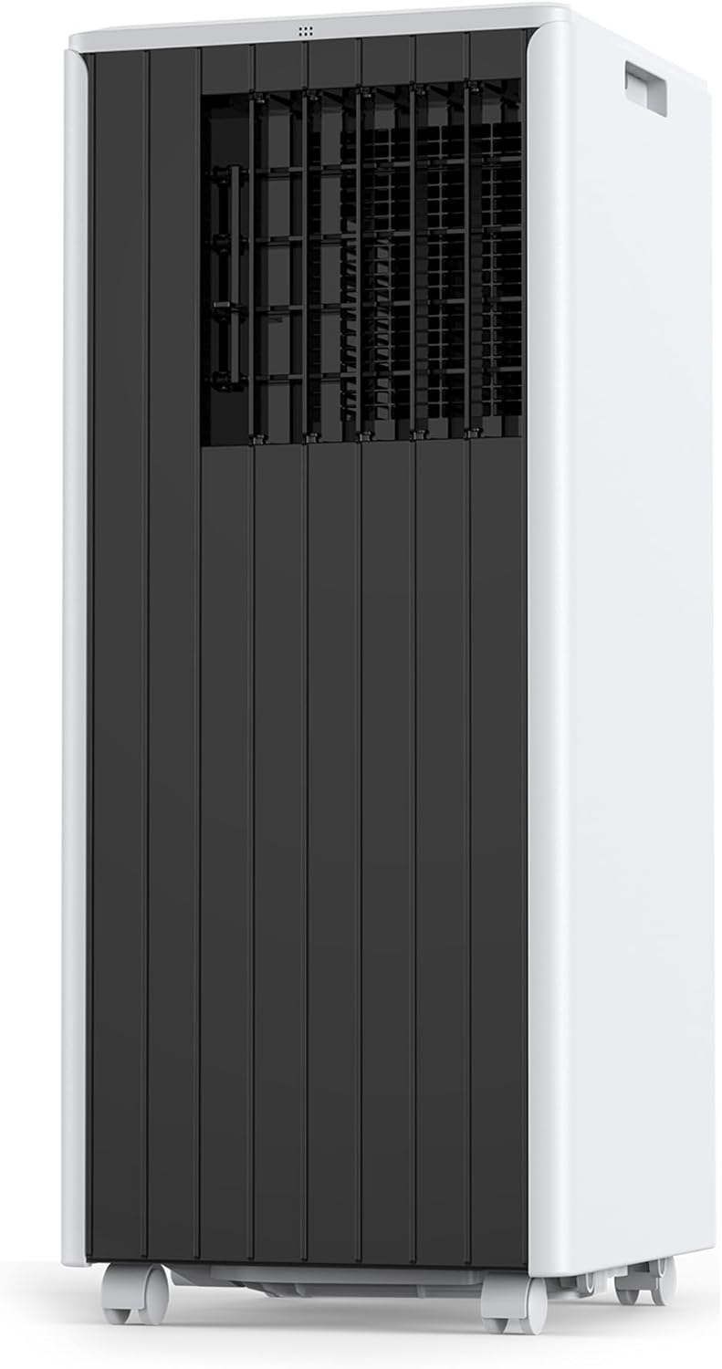 Garvee 8000 BTU Portable Air Conditioner, Compact & Quiet 3-in-1 Indoor AC Combining Cooling, Dehumidification, Fan Mode, 24H Timer, Remote Control & Complete Window Kit, Cools Areas Up to 350 Sq ft.