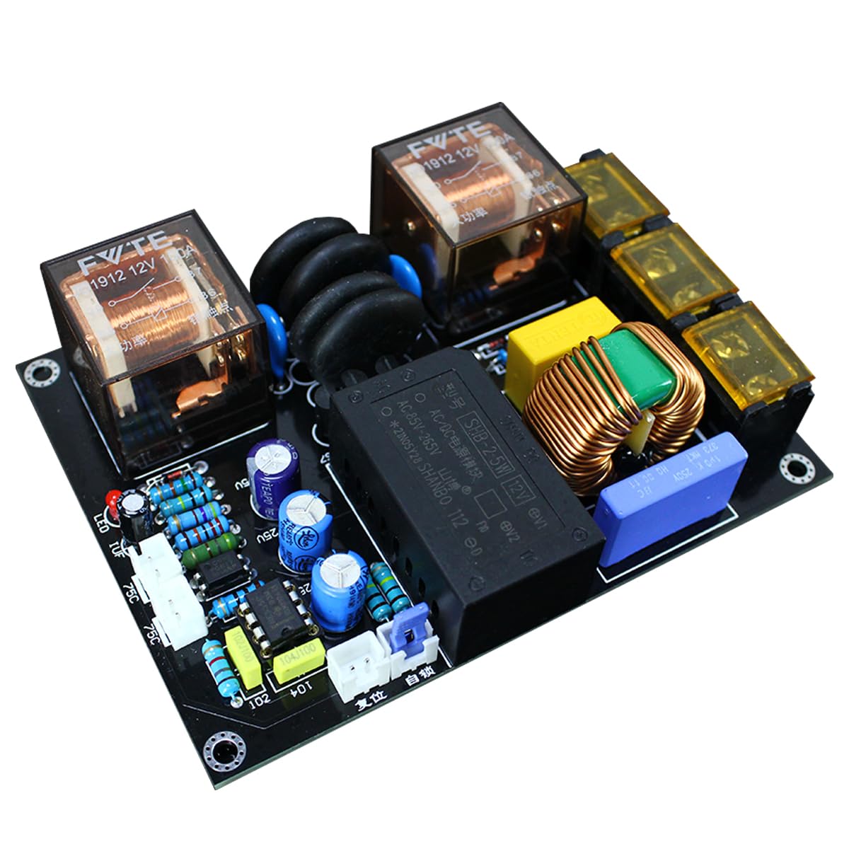 Integrated Soft-Start EMI Power Filter Module for Power Amplifiers (Finished Board)