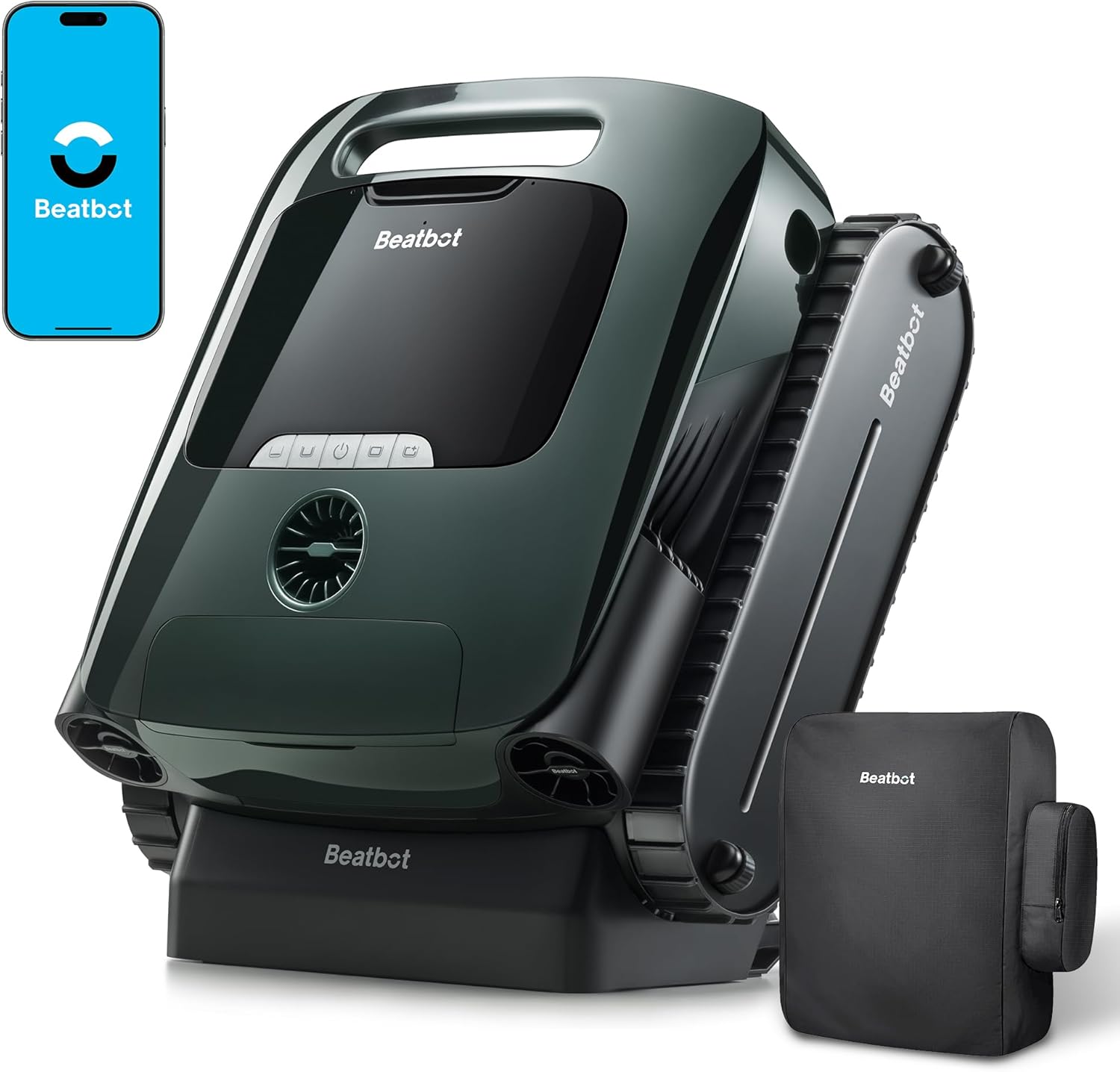 Beatbot AquaSense 2 Pro Pool Vacuum Robot Genuine with All-Weather Protection Cover-Unmatched 5-in-1 Cleaning, Skims Water Surface with Remote Navigation, Surface Parking, Clarifies Water