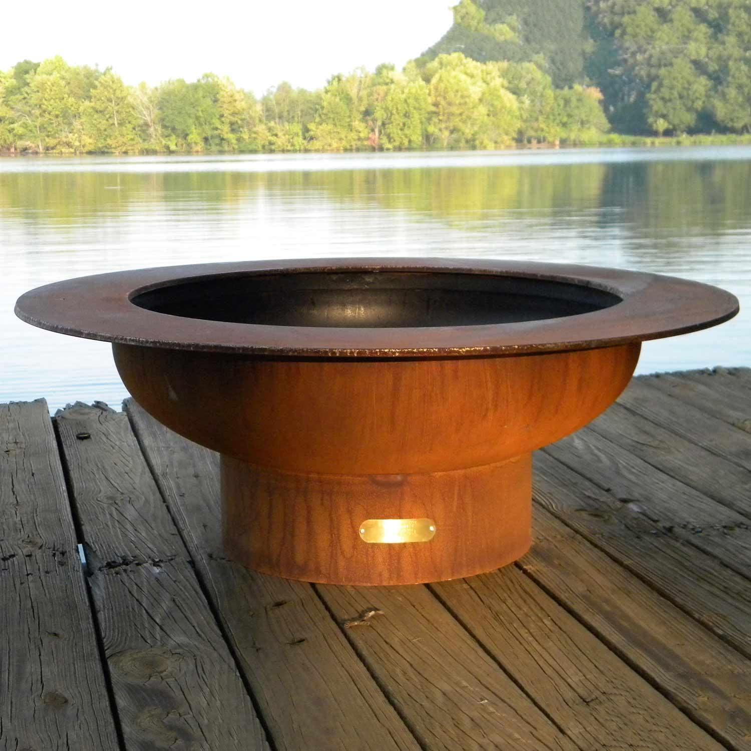 Fire Pit Art Saturn Wood Fire Pit (Saturn)