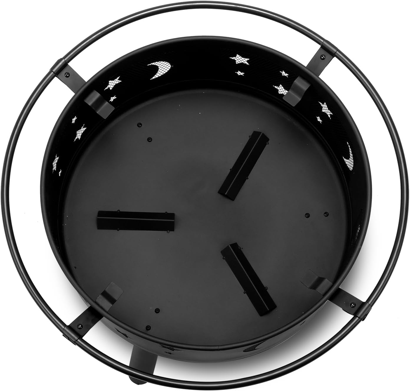 Outdoor Fire Pit 30in Fire Pits for Outside Wood-Burning Outdoor Fireplace with Screen, Poker for Patio Backyard Garden Picnic