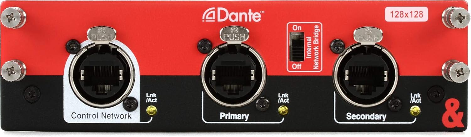 Allen & Heath Dante 128×128 128-channel Dante Option Card for dLive & Avantis Consoles
