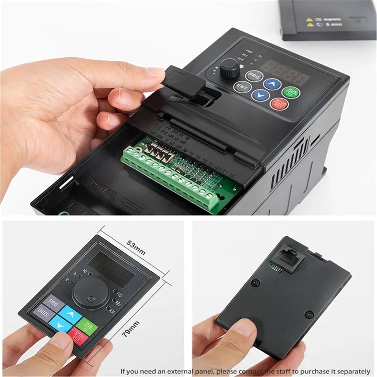 Solar Water Pump Controller DC Inverter Frequency Converter 0.75KW1.5KW 2.2KW 3.7KW 5.5KW Single-Phase 220V Three-Phase 220V VFD(Gold)