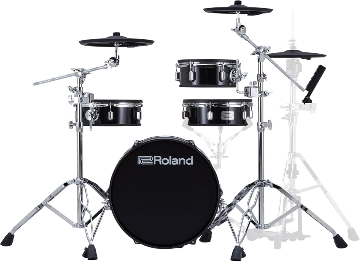 Roland VAD103 V-Drums | Premium 4-Piece Electronic Acoustic Design Drum Kit with Shallow-Depth Shells