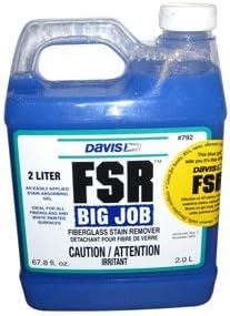 Davis FSR Big Job Fiberglass Stain Remover - 2-Liter, New