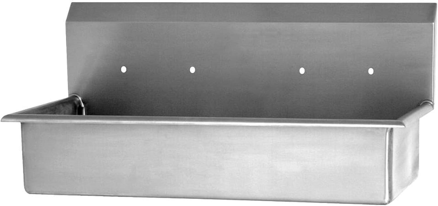 Columbia Sanitary Products - 54W8 - Wash Station: Sani-Lav, Splash, 37 in x 16 1/2 in Bowl Size, 8 in Bowl Dp, 16 ga, 4