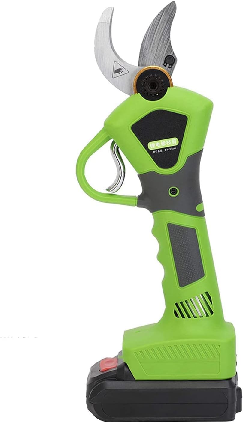 Professional Cordless Electric Pruning Shears, with 2 Pcs Backup Rechargeable 2Ah Lithium Battery Powered Tree Branch Pruner, Adjustable 1.2 Inch Cutting Diameter