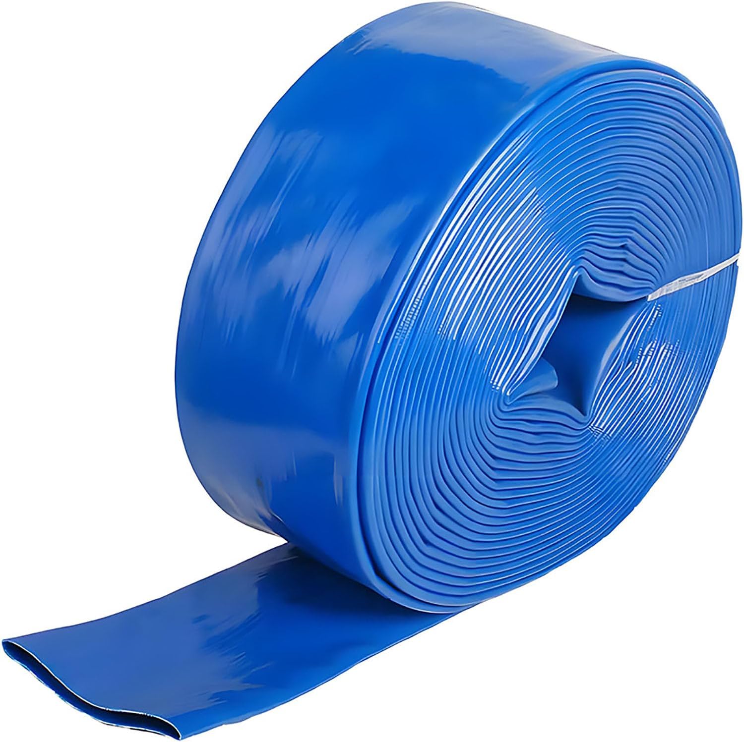 PVC Water Pump Hose, Heavy-Duty Lay Flat Hose, Reinforced Swimming Pool Backwash Hose with Good Flexibility and Operability for Swimming Pool and Draining Pond Water Delivery