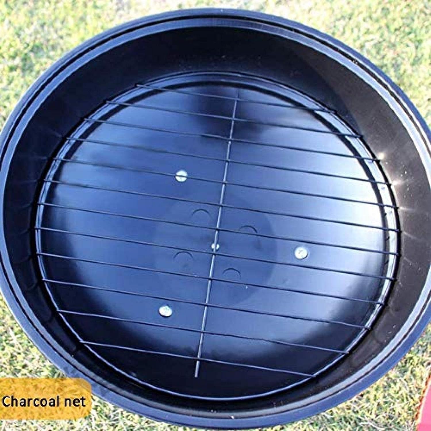 Fire Pit BBQ Grill Fire Bowl Outdoor Bowl Round Barbecue Household Stove Portable Charcoal Barbecue Grill Barbecue Heating in Winter