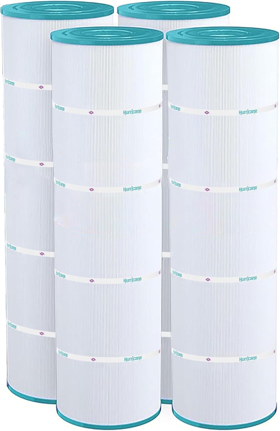 Hurricane Filters 4 Pack HF7487-04 Advanced Pool Filter Cartridge - Replacement for PA100N, Unicel C-7487, Filbur FC-1270, Hayward Super-Star-Clear C4000, SwimClear C4020