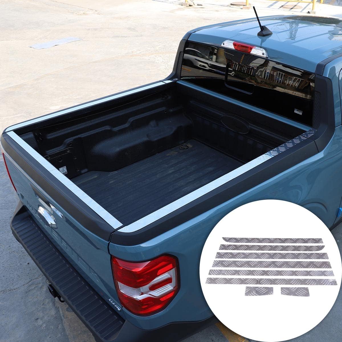 Car Truck Rear Slot Top Edge Guard Compatible with Ford Maverick 2022 Tailgate Spoiler Cap Tailgate Cover Molding Top Upper Protector Cap Strip Trunk Tailgate Top Edge Guard Trim Exterior Accessories