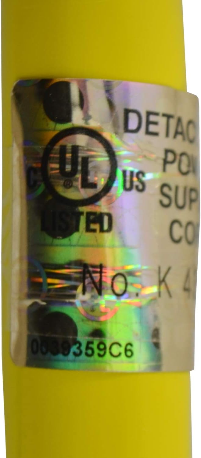 Conntek 25FT Duo-Rain Seal 30A 4-Prong L14-30 Transfer Switch Cord, Yellow, Male-to-Female, Compatible with Transfer Switches, Generators with NEMA L14-30 Outlets