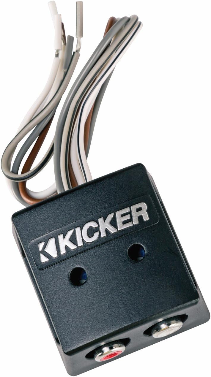 Kicker CK4 4-Gauge Amplifier Kit with KISLOC Line Output Converter for Factory Radio Integration