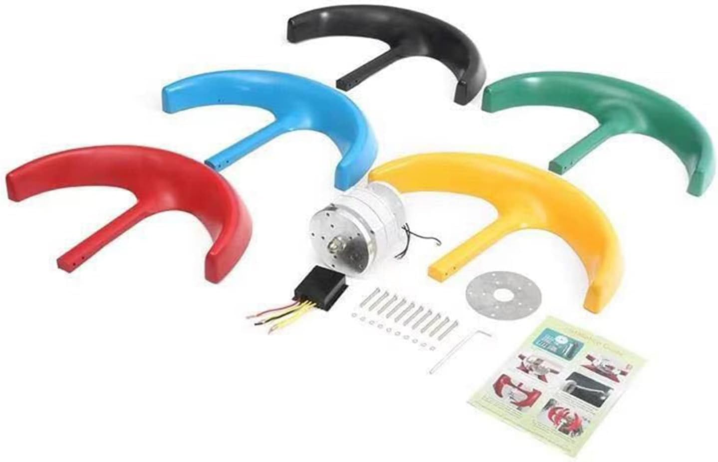 Wind Turbine Generator 2000W Portable Vertical Axis Wind Turbine Generator Kit with Charge Controller for Home, Boat, RV, Industrial