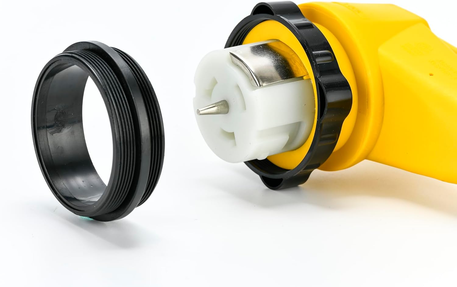 50 Amp 12FT Generator Cord and Power Inlet Box Combo Kit NEMA 14-50P Male to SS2-50R & CS6364 Twist Locking with Inlet Box for Generator and RV Camper to House Shore Power Connector