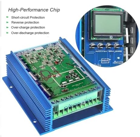 220V 12000W Wind & Solar Hybrid MPPT Charge Controller - 12V/24V/48V Automatic with Dump Load & LCD Display, Universal Off-Grid Solution for Wind & Solar Energy Management