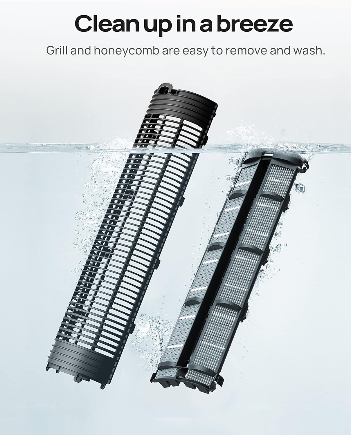 Dreo Portable Air Conditioners Fan, 40” Standing Fans that Blow Cold Air, Portable AC，80° Oscillating Evaporative Air Cooler，Removable Water Tank, Ice Packs, Remote Control, 4 Speeds, 7H Timer, Black