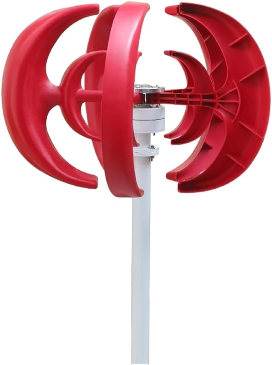 3000W 24V 48V Vertical Wind Turbine Small Wind Turbine Home Use Low Noise High Efficiency Low Starting Speed for Home(White,MPPT Control_24V)