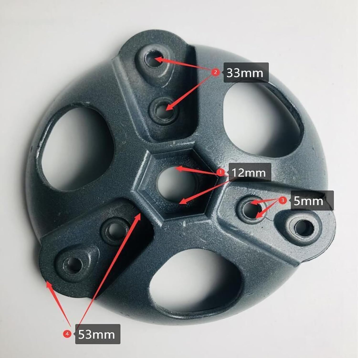 CAJUCA 3/5/6 Blade Hub Cover Home Wind Turbine Generator Suitable for 3 5 6 Blade Durable Universal Hub