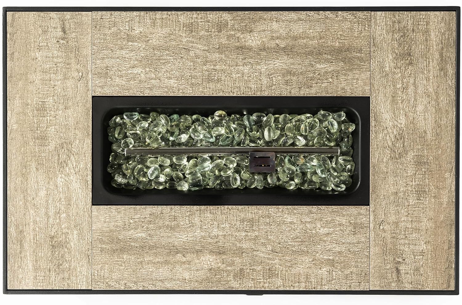 32 Inch Propane Fire Pit Table: Modern Wicker Design with 50000 BTU Heating & Storage Stool - Outdoor Gas Fire Table for Vacation Rental Gardens & Patio Decor W853P202196