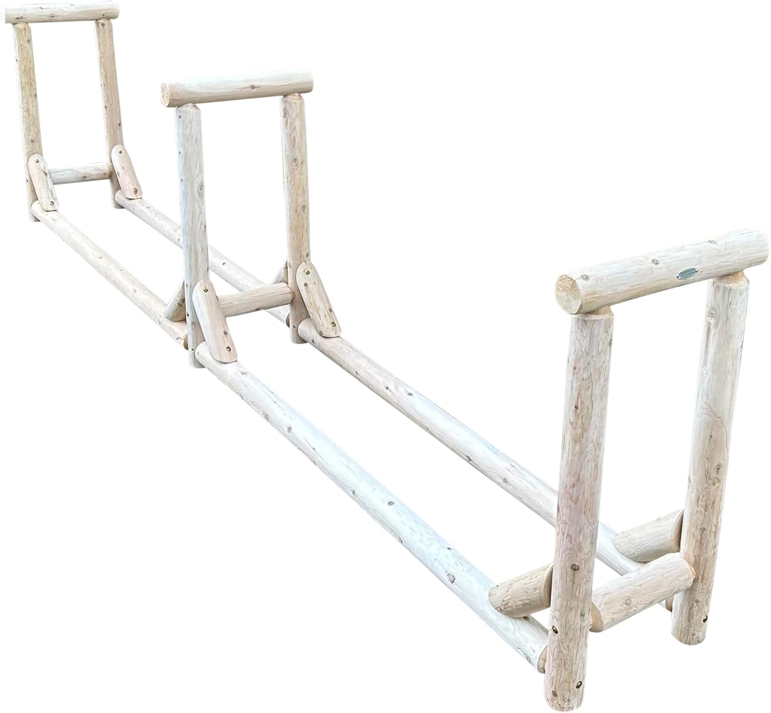 Heavy-Duty Firewood Rack for Outdoor Wood Storage – 12 ft. Natural Firewood Rack Outdoor Log Holder – Fire Wood Storage Racks, Keeps Woods Dry, Neat & Ready for Fireplace, Porch & Backyard Use