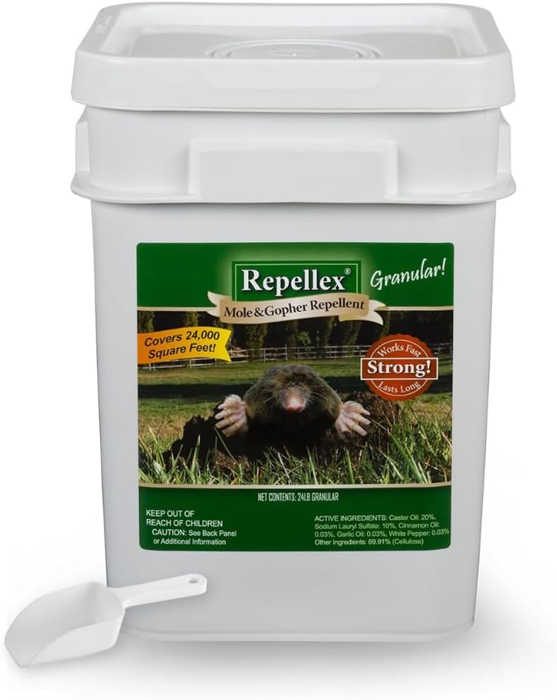 Mole/Gopher Repellent, 24 lb. with Scoop