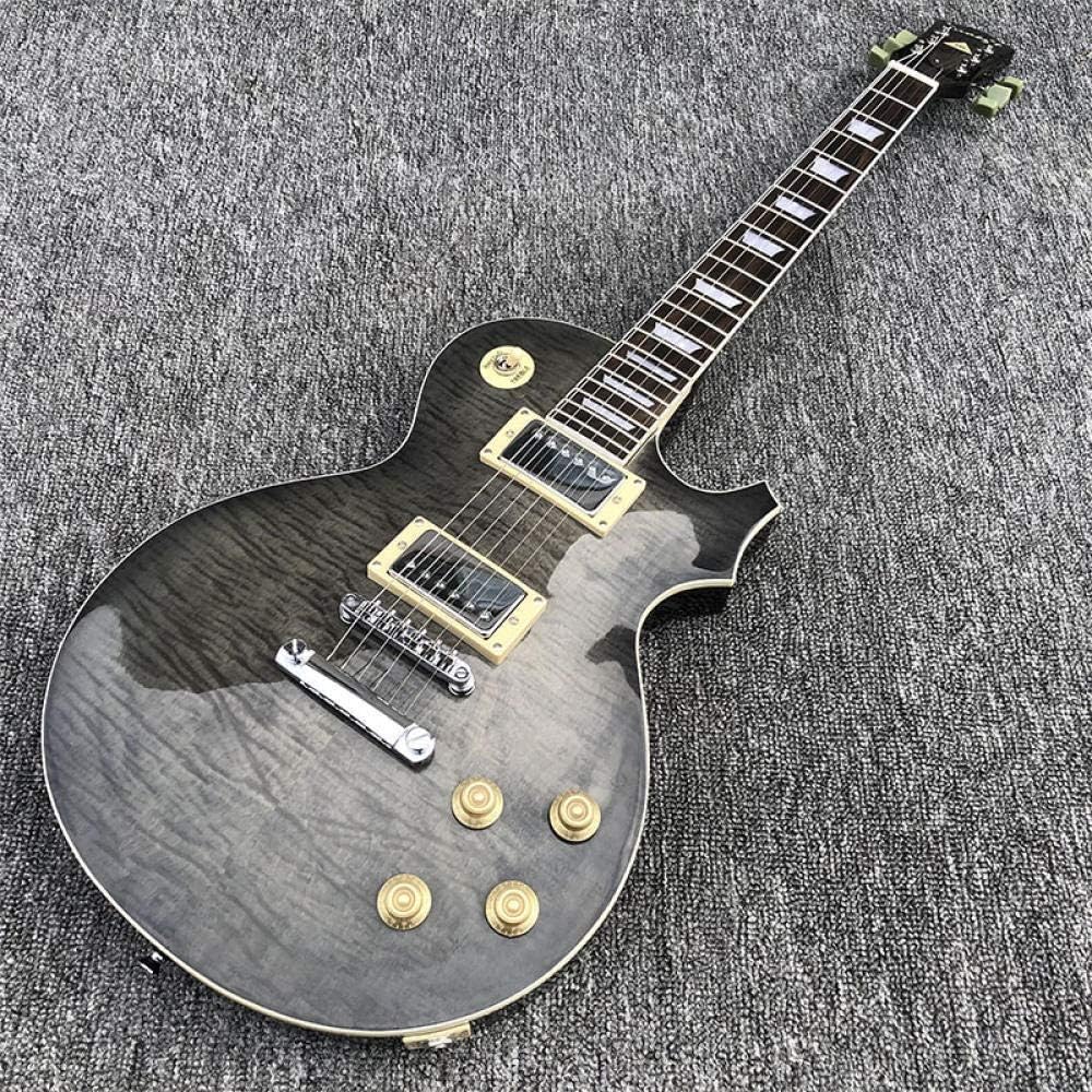 Electric Guitar 6 String Electric Guitar Mahogany Body with Gray Maple Top Acoustic Steel String Guitars Guitar (Color : Guitar) (Guitar) (Guitar)