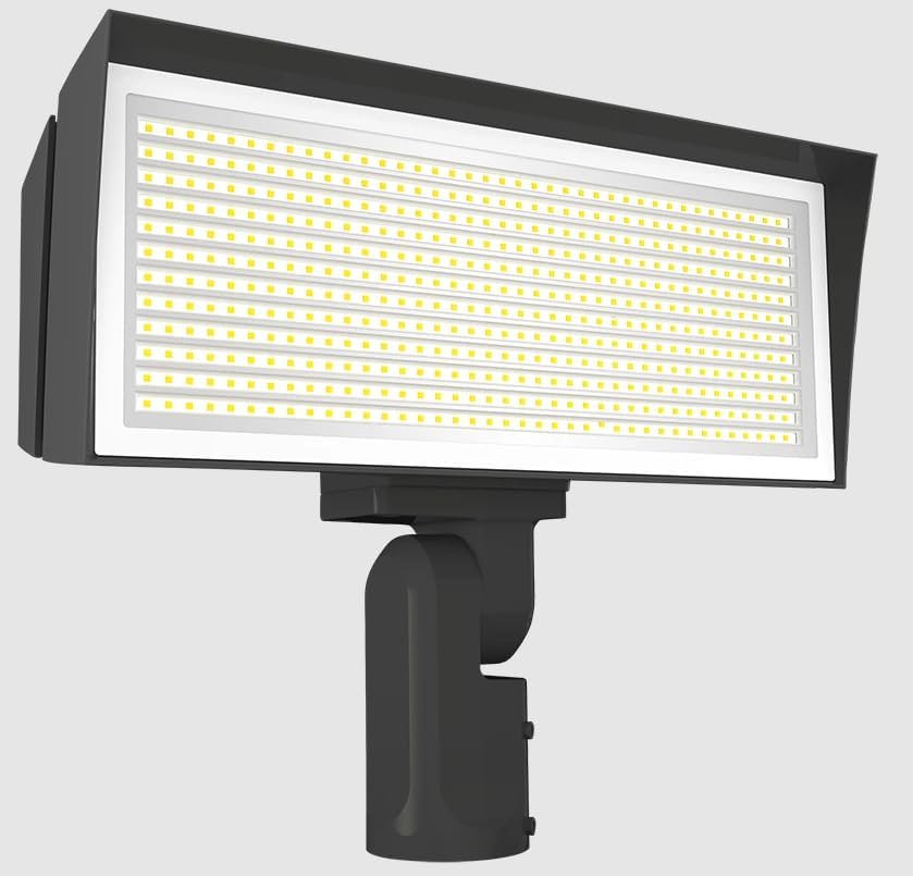 RAB FFLEDLSF Field Adjustable LED Floodlight CCT 4000K/5000K, Field Adjustable Wattage 120W/180W/230W, Bronze, 120-277 Volts, Slipfitter Mount