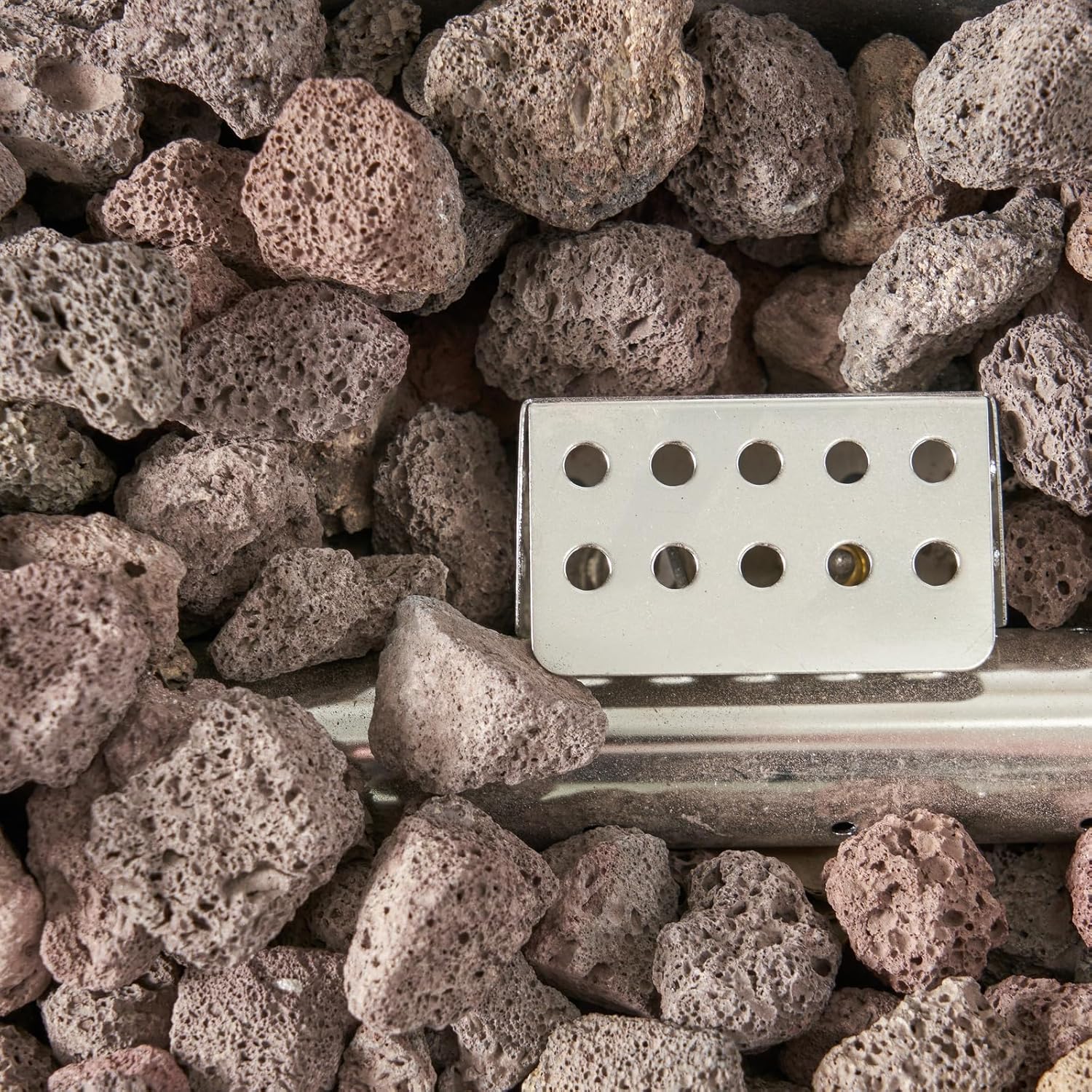 Penau 40 Inch Outdoor 40,000 BTU Rectangular MgO Concrete Propane Fire Pit - Versatile & Durable, Light Grey - Dimensions: 40.25 x 19.00 x 15.00 Inch, No Tank Cover Included