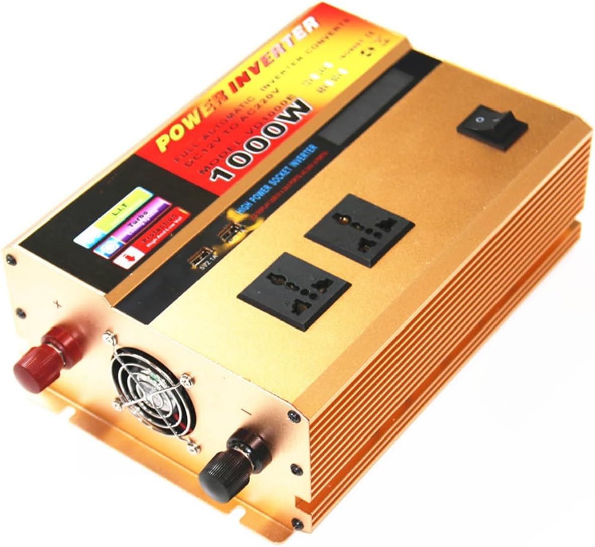 Multifunctional Modified Wave Inverter with LCD Display 1000W Power Converter(12V 220V)