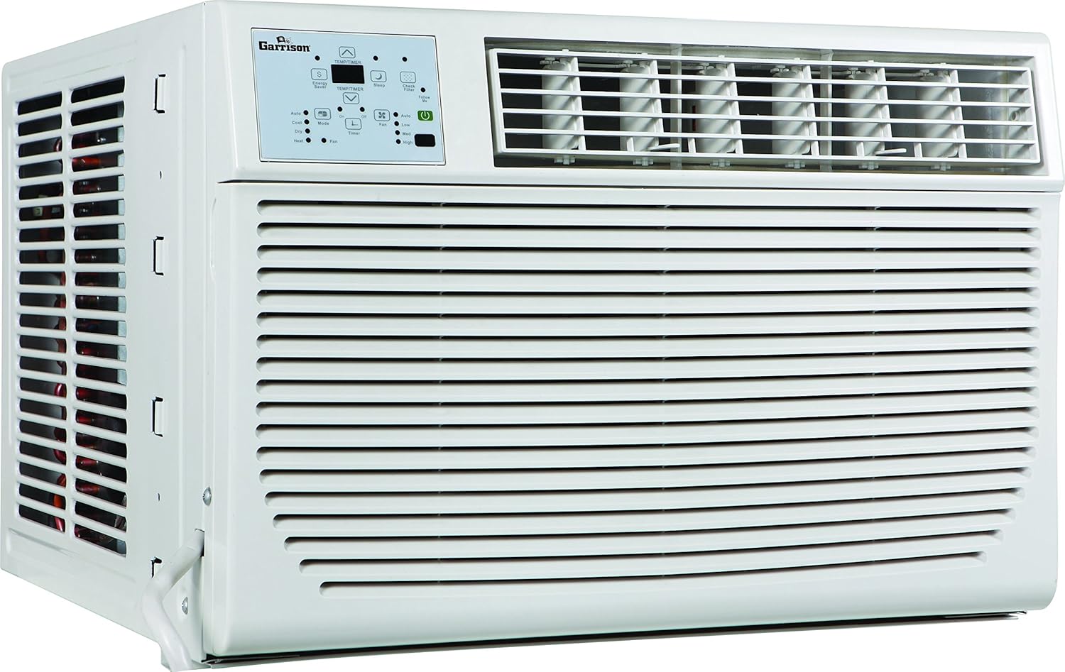 GARRISON 2477801 R-410A Through-The-Window Heat/Cool Air Conditioner with Remote Control, 8000 BTU, White