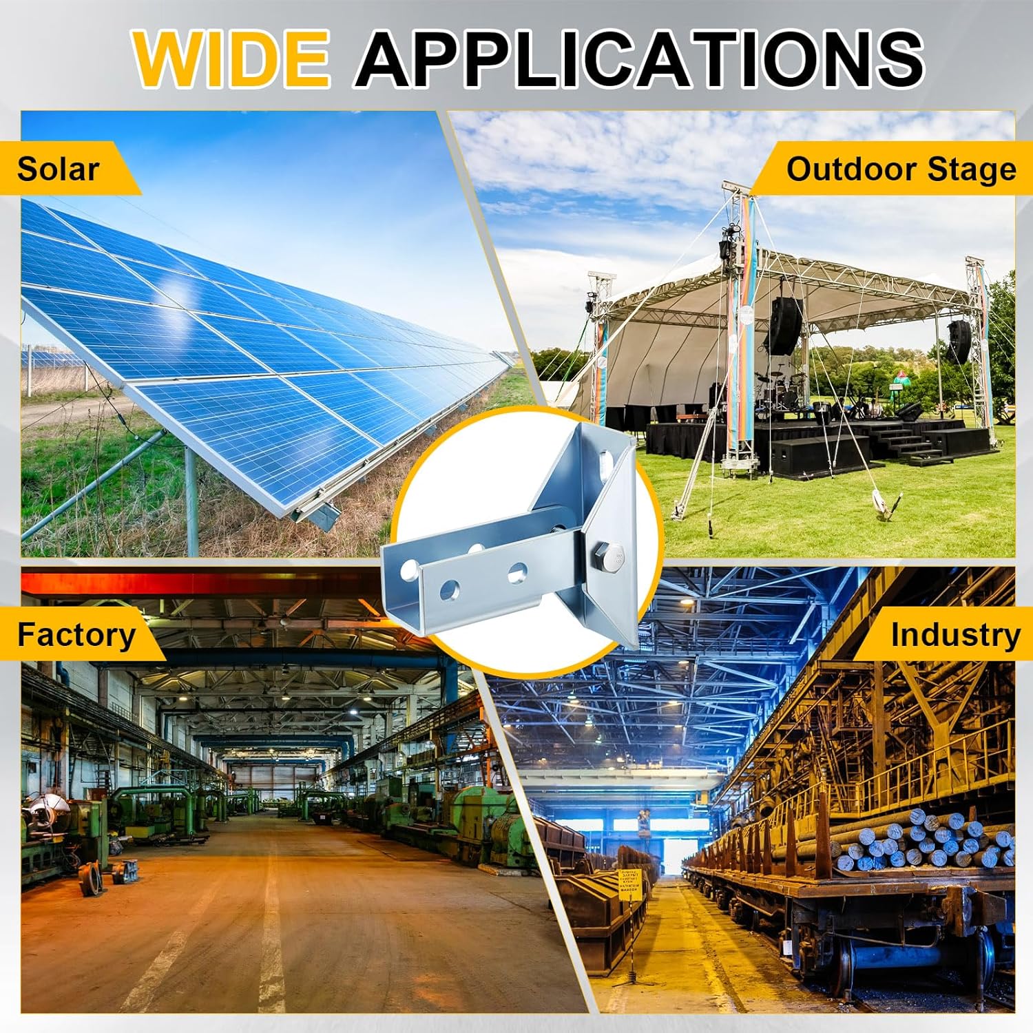 8 Pcs Adjustable Brace Fitting, Fit for 1/2