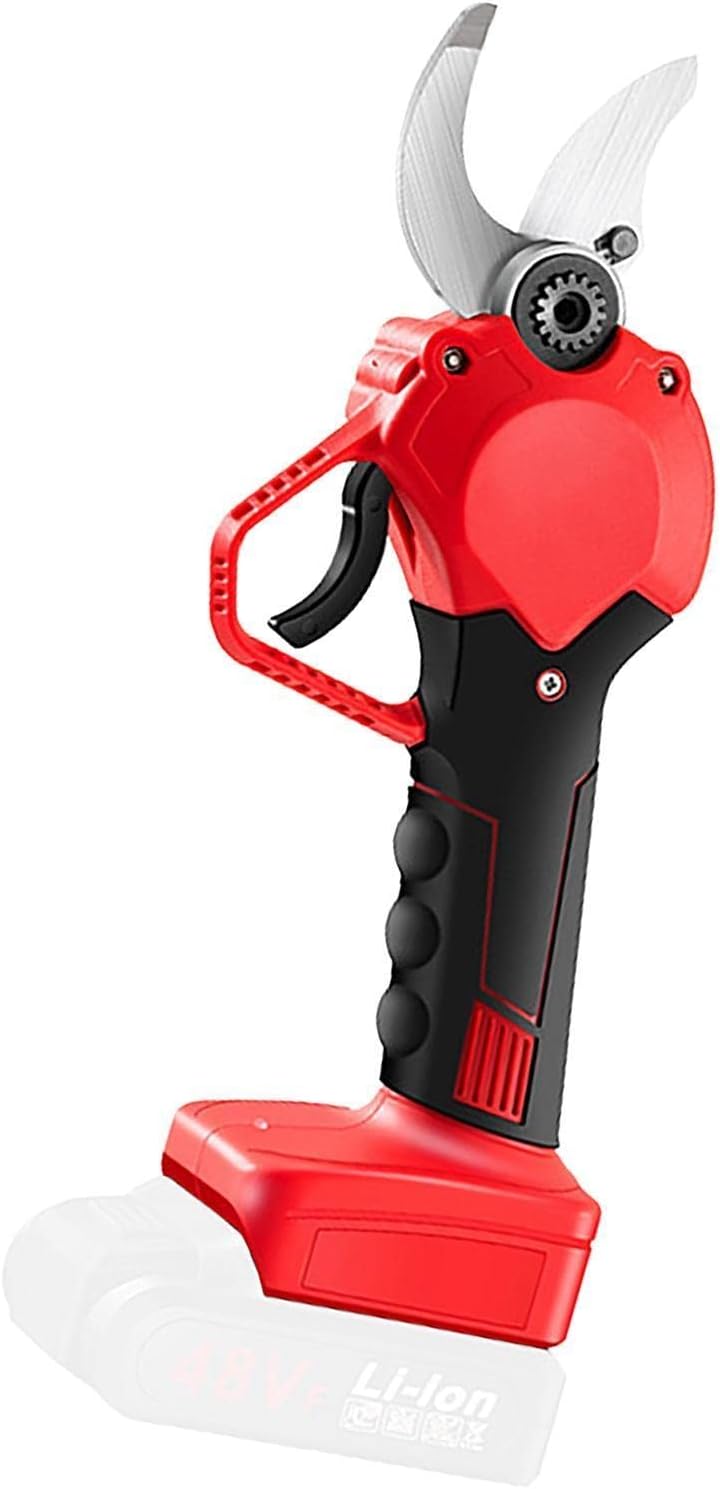 Electric Pruning Shears Professional Gardening Clippers and Tree Branch Trimming Plants Bonsai Lawn Electric Pruning RedB