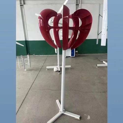 12V Vertical Axis Wind Turbine 12V/24V/48V Permanent Magnet Synchronous Generator with Controller for Home Wind and Solar Hybrid Power System - Eco-Friendly Energy Solution