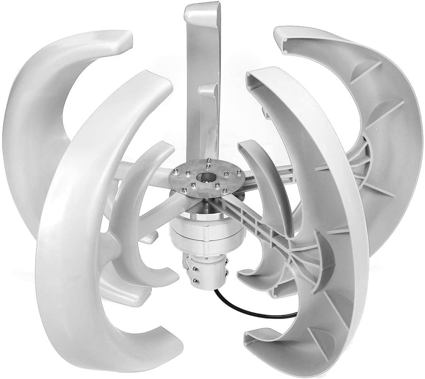 LiuSj JUnSt 4000W Vertical Axis Wind Turbines,Lantern Generator 5 Blades Motor Kit for Home Hybrids Streetlight Use Electromagnetic