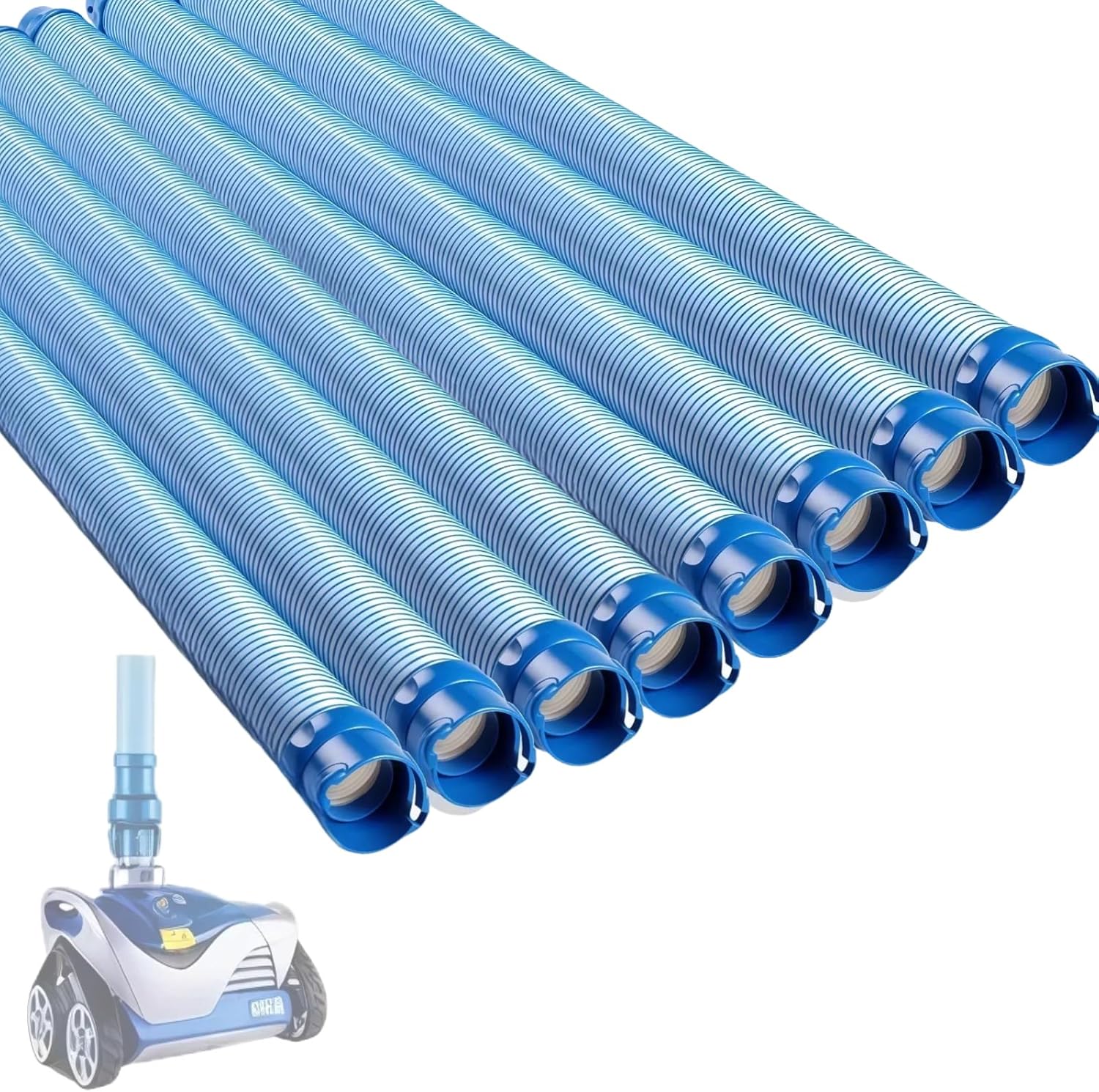 Pool Vacuum Hose, Swimming Pool Cleaner Hose Replacement Kit, R0527700 Twist Lock Cleaner Hoses Compatible with Zodiac Baracuda MX6, MX8, X7, T3, T5 Pool Cleaners 39 Inch (8PCS)
