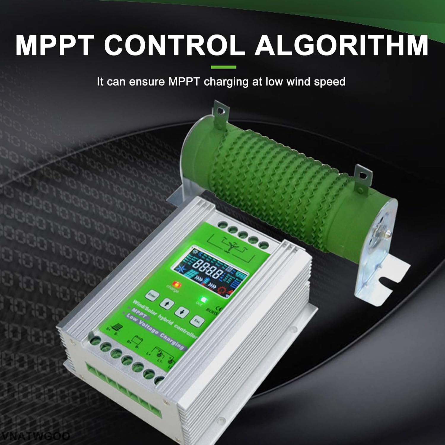 15000W High-Efficiency MPPT Boost Wind/Solar Hybrid Controller - Color LCD Display & Dump Load for 12V/24V/48V Off-Grid Systems