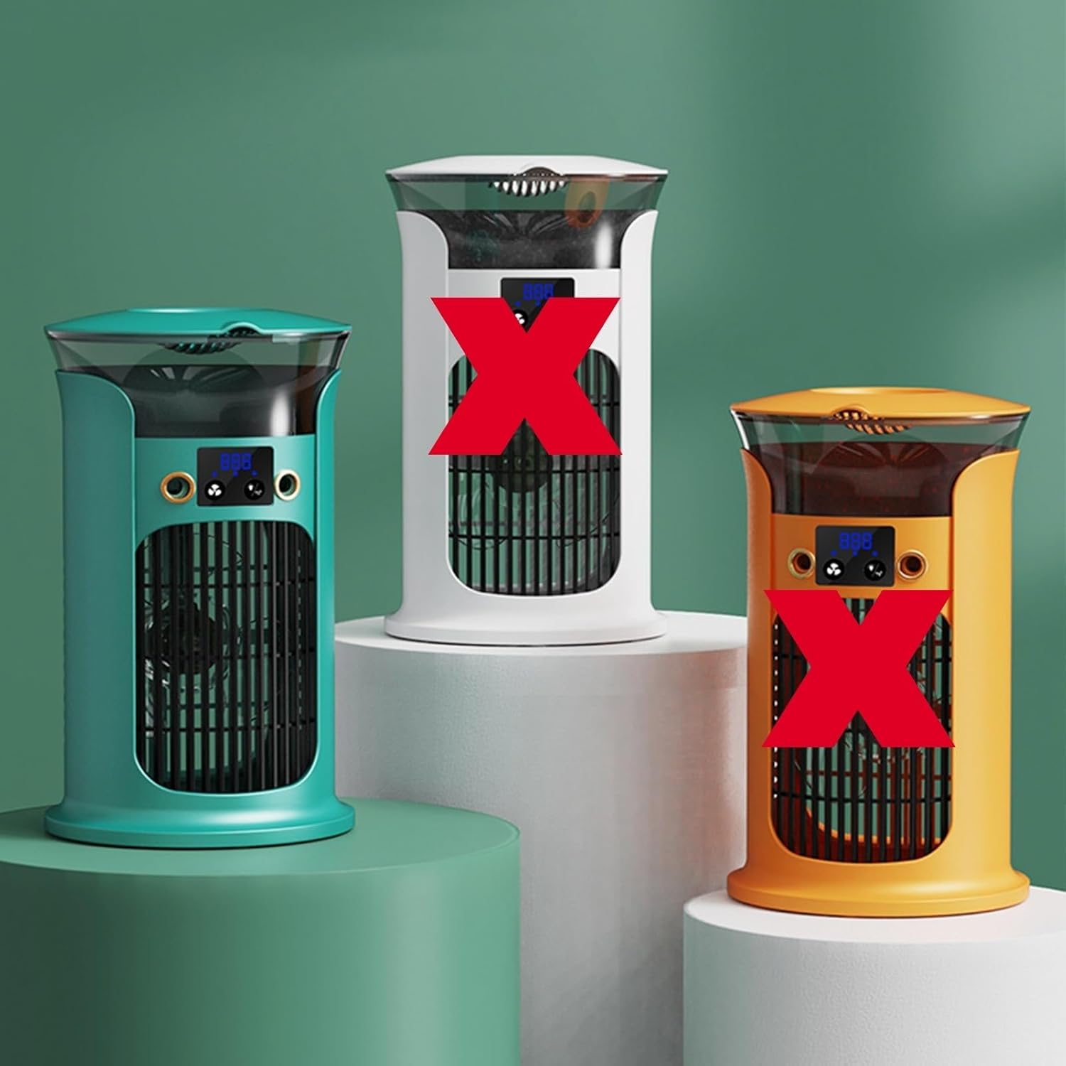 Portable Air Conditioners, Portable AC Unit With Remote Control, Powerful 3 Speeds Evaporative Air Cooler Personal Mini Air Conditioner Portable For Room Office Bedroom(B)