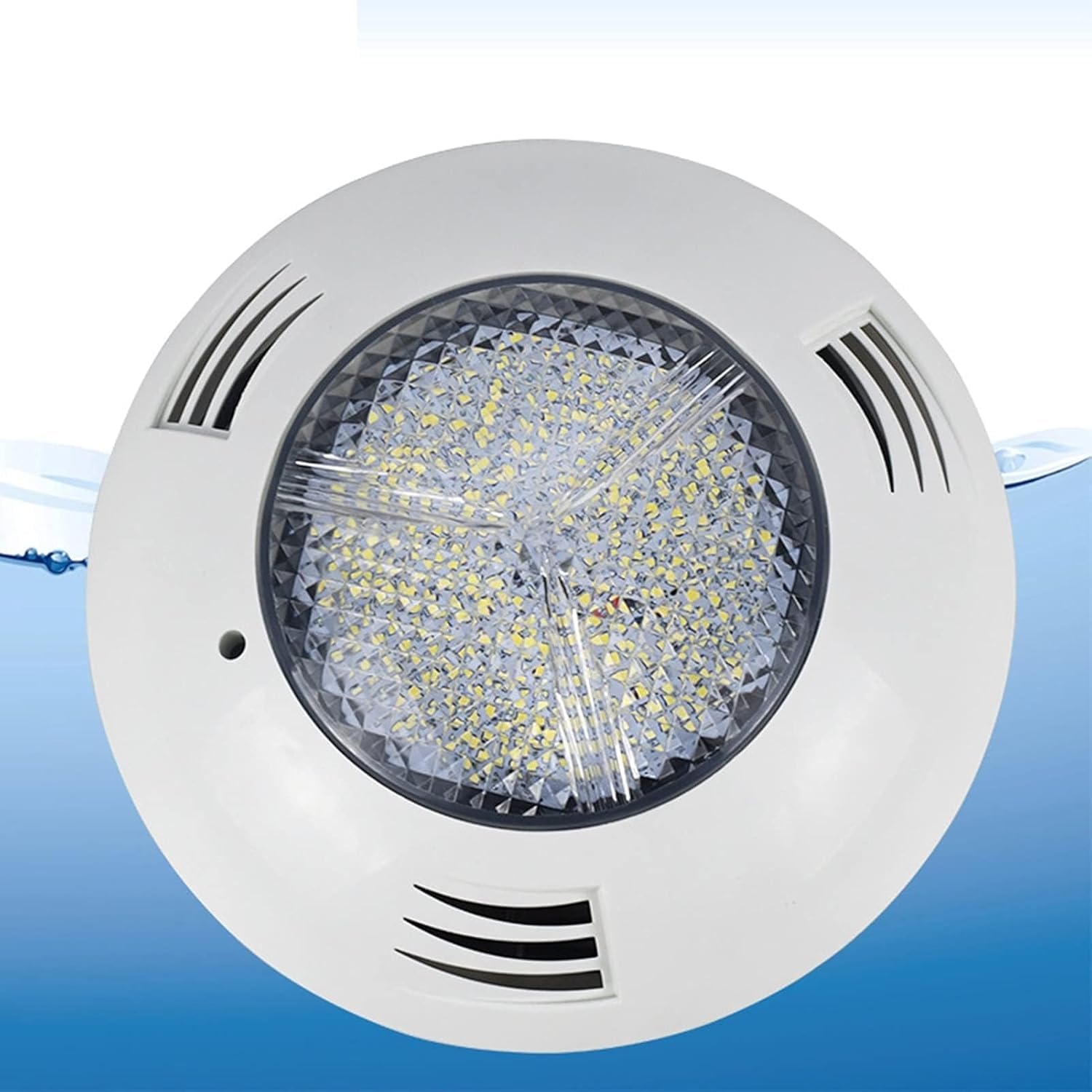 Submersible LED Fountain Light - LED Underwater Pond Lights, Underwater Lights for Pools, 12V AC IP68 Waterproof Wall Surface Mounted Swimming Pool Lamp(White Light,25W)