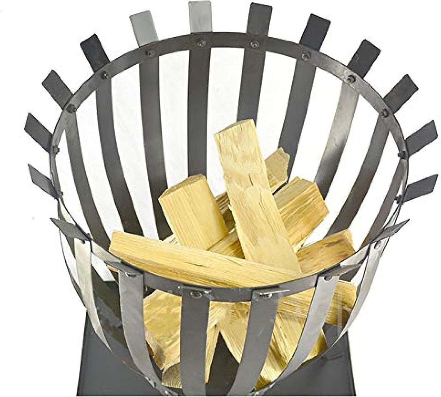 Fire Pit BBQ Grill Fire Bowl Iron Firepit Portable Metal Heater for Parties Camping Bonfire Wood Burning Large Pit Outdoor Cast Festivals, Carnival Night