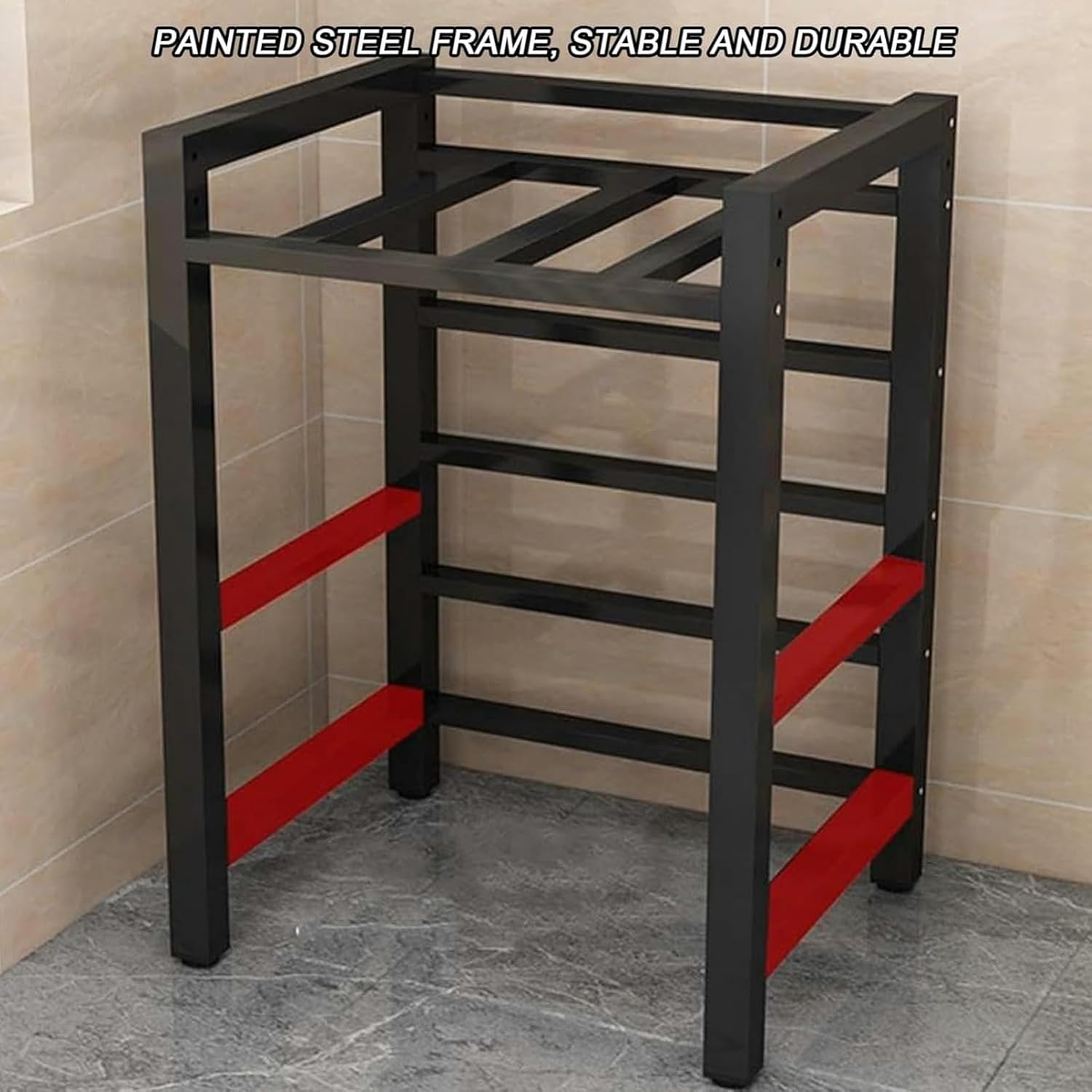 Storage Rack Above Washing Machine Washing Machine Cabinet Standalone Washing Machine Rack Drum Washing Machine Storage Rack for Bathroom Kitchen Balcony Laundry Room D,75 * 65 * 1