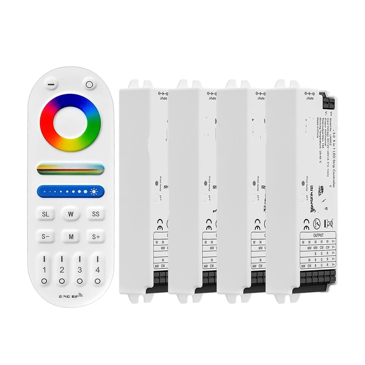 3.0 RCT LED Controller 5 in 1 5-12V(1 LM091 4 LM052)