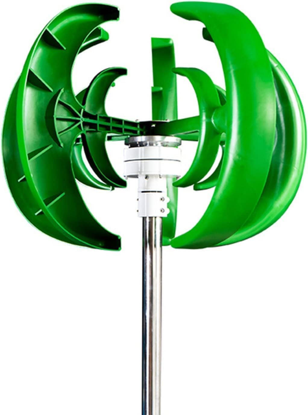 CAJUCA 8000W 5 Blades Wind Turbine Kit Vertical Axis Wind Turbine with Charge Controller Low Noise for Street Lamp Household