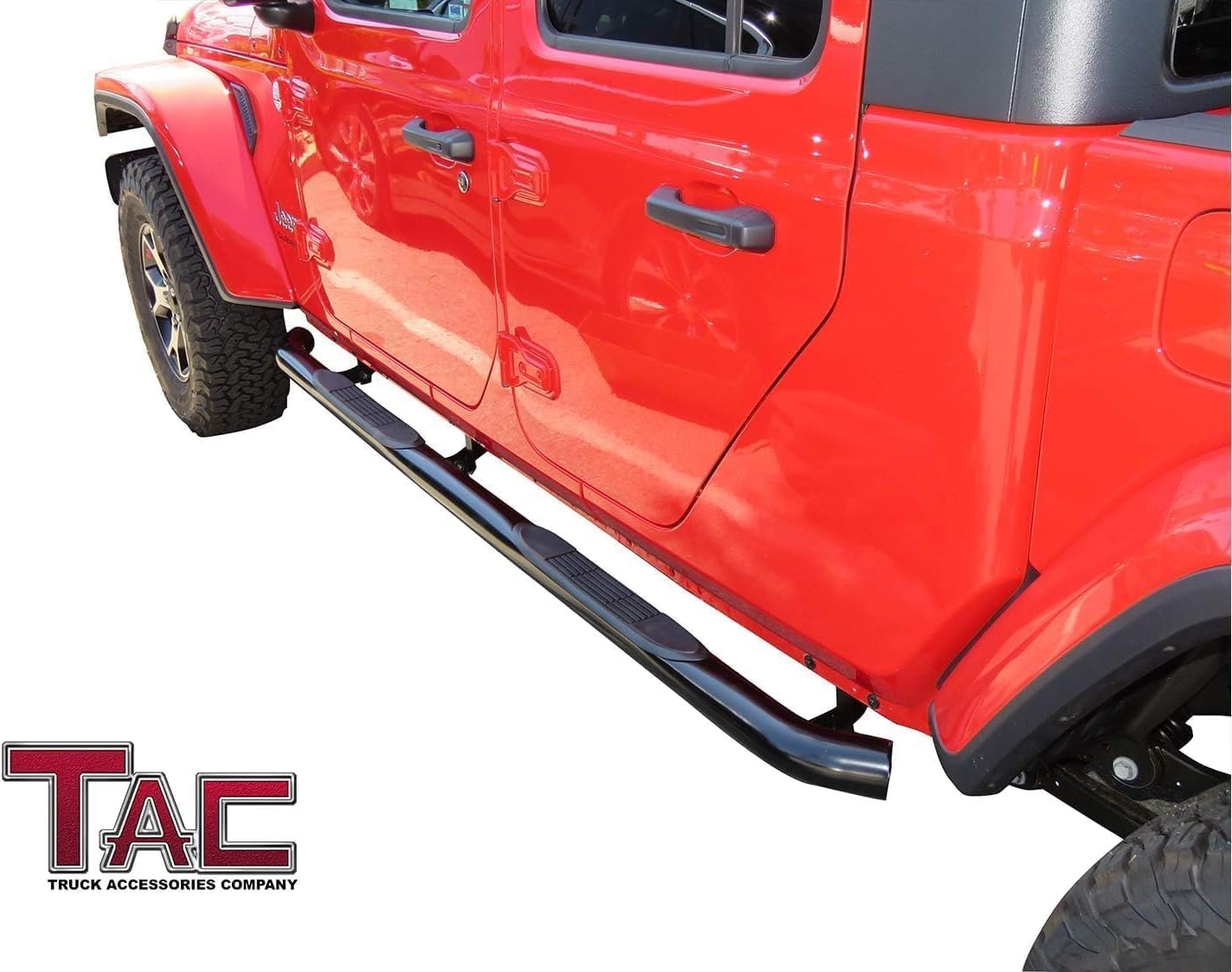 TAC Side Steps Running Boards Compatible with 2020-2025 Jeep Gladiator JT Truck Pickup 3