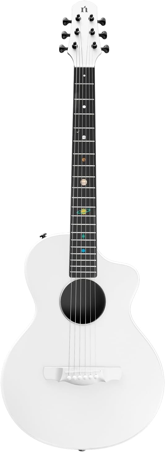 Natasha Carbon Fiber Acoustic Guitar, Radiant Pearl