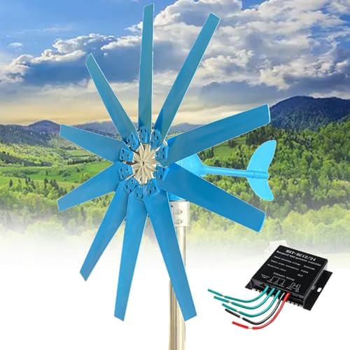 16000W Wind Turbine Generator Kit, 24V Solar Power System, 8 Blade Fan, Ideal for Home & Travel, Efficient Renewable Energy Solution, Quiet Operation
