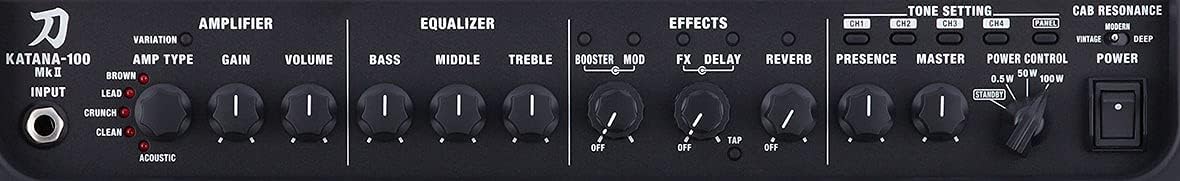 Boss Katana-100/212 Gen 3 100-Watt 2x12-Inch Guitar Combo Amplifier Bundle with Gearlux Instrument Cable and Picks